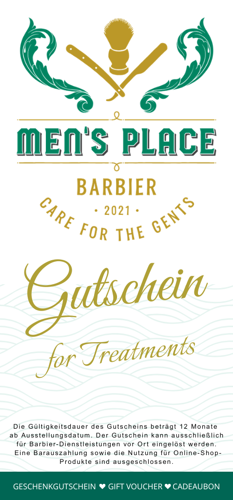 Men's Place Barbier Geschenkgutschein